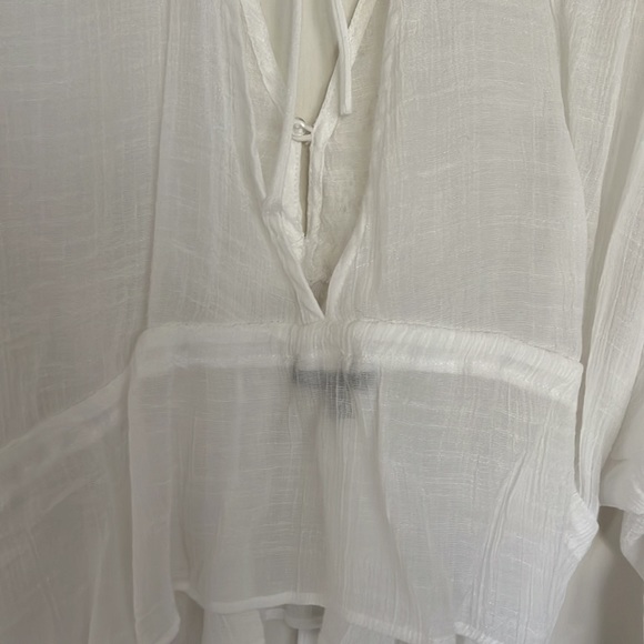 EUC: LULU’S Breezy Behavior White Dolman Top - Picture 13 of 15